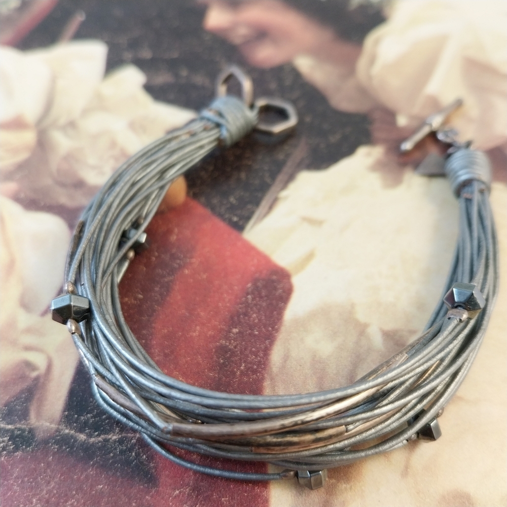 Silpada Sterling Silver Multi-Strand Bracelet with Black Accents - Picture 4 of 16